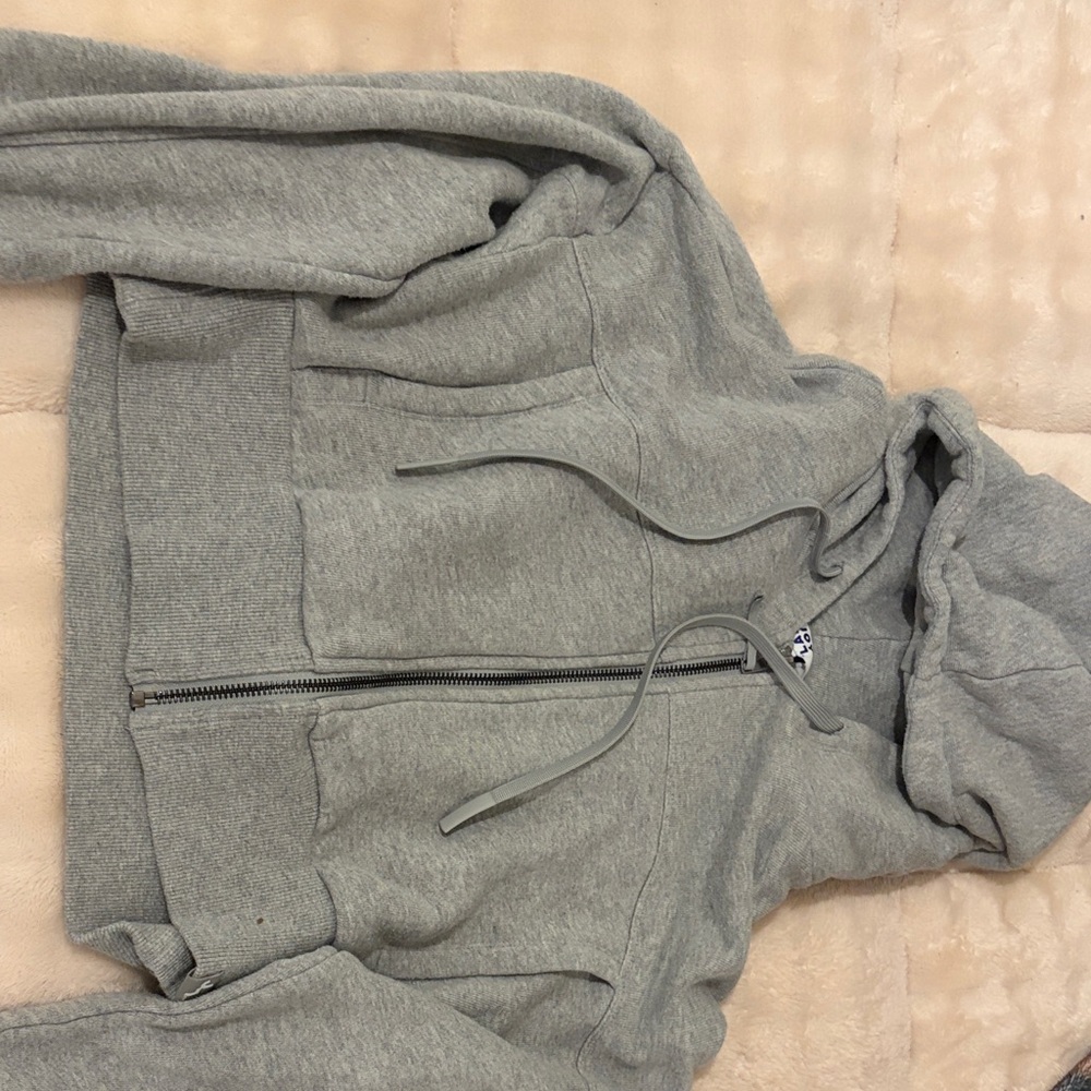 JoyLab Light Gray Zip Front Hoodie Jacket
